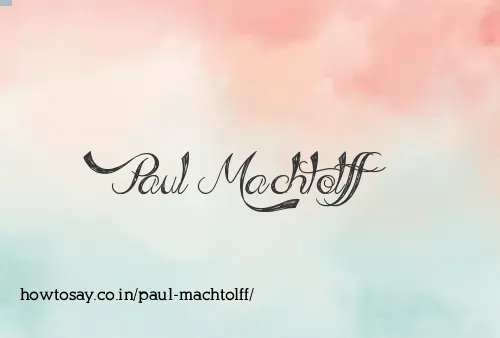 Paul Machtolff