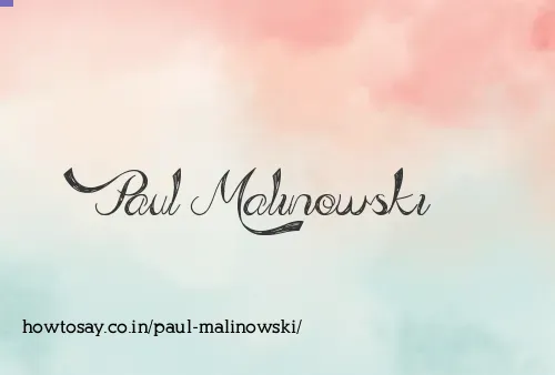 Paul Malinowski