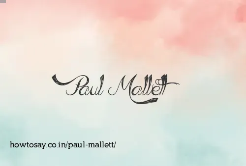 Paul Mallett