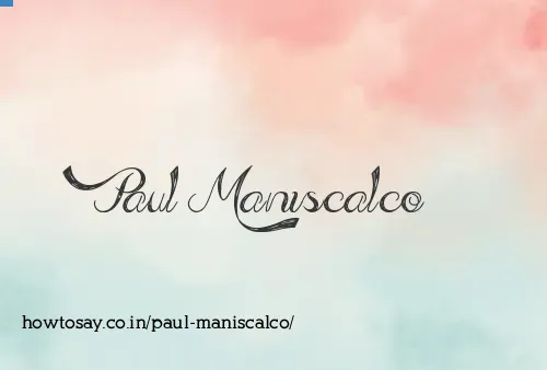 Paul Maniscalco
