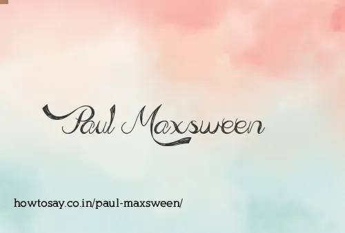 Paul Maxsween
