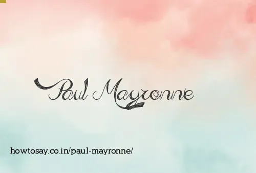 Paul Mayronne