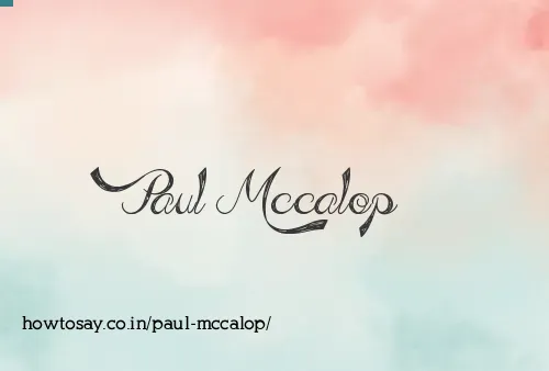 Paul Mccalop