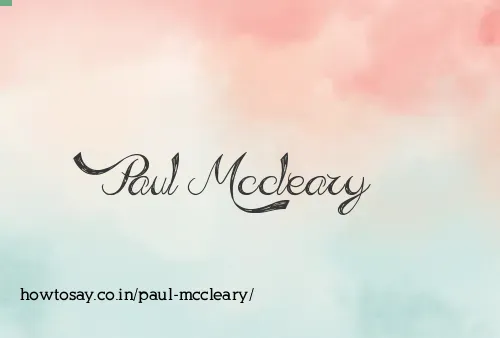 Paul Mccleary