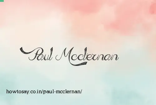 Paul Mcclernan