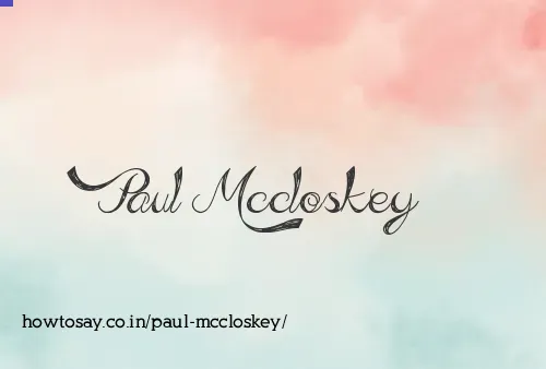 Paul Mccloskey
