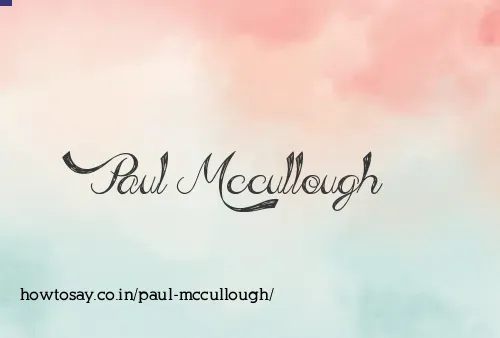 Paul Mccullough