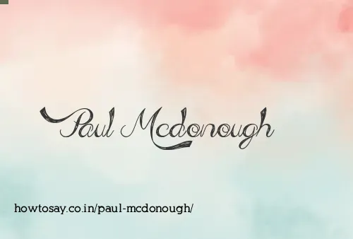 Paul Mcdonough