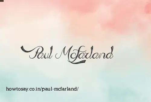 Paul Mcfarland