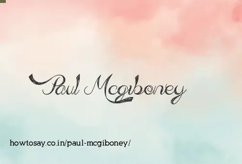 Paul Mcgiboney