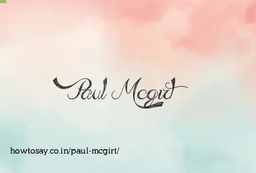 Paul Mcgirt