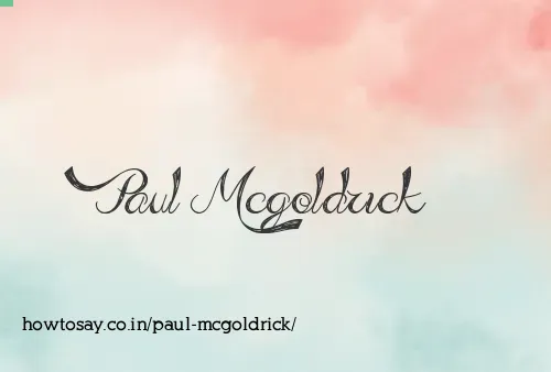 Paul Mcgoldrick