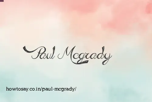 Paul Mcgrady