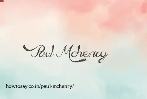 Paul Mchenry