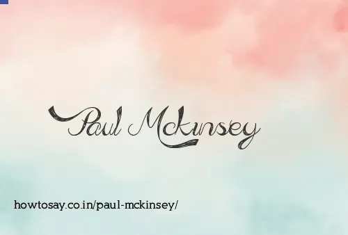 Paul Mckinsey