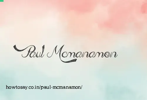 Paul Mcmanamon