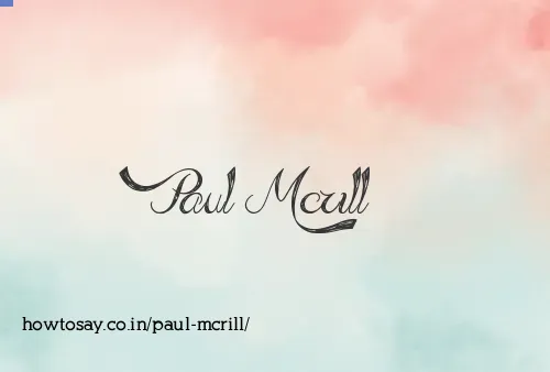 Paul Mcrill