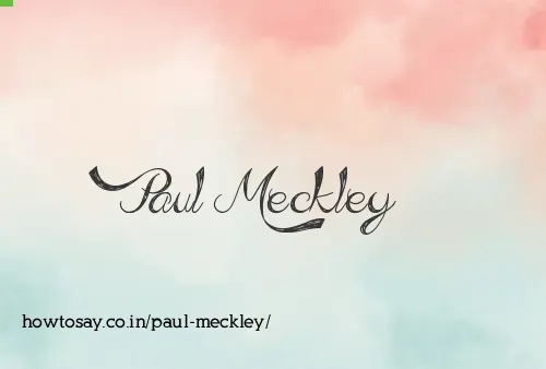 Paul Meckley
