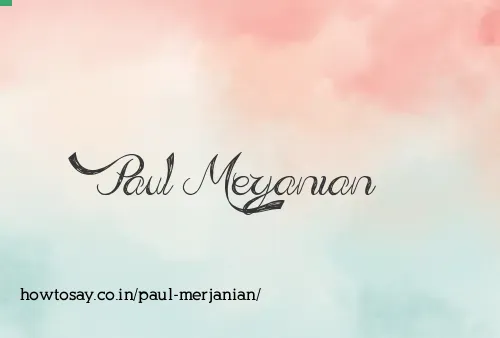 Paul Merjanian