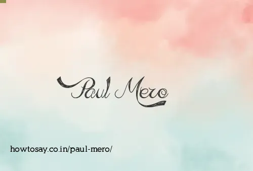 Paul Mero