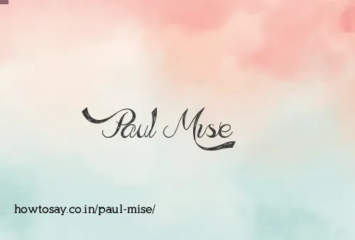 Paul Mise