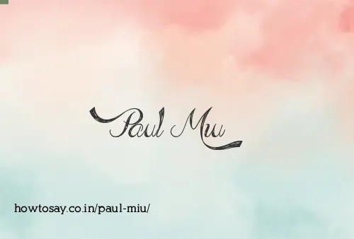 Paul Miu