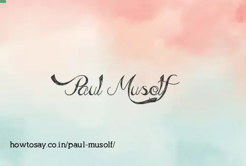 Paul Musolf