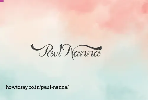 Paul Nanna