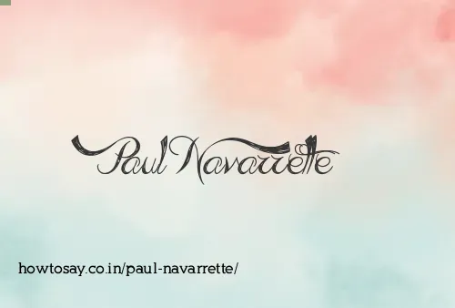 Paul Navarrette