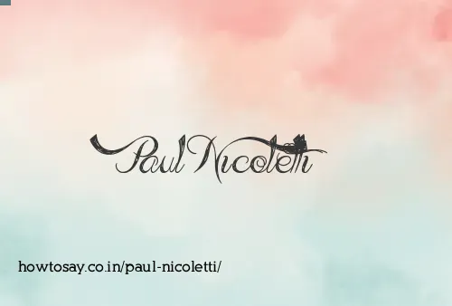 Paul Nicoletti