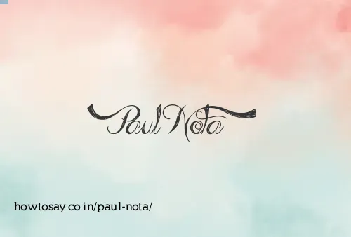 Paul Nota