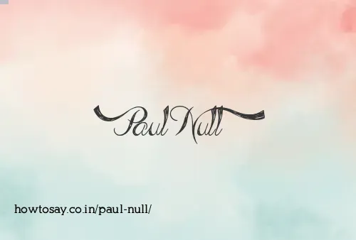 Paul Null