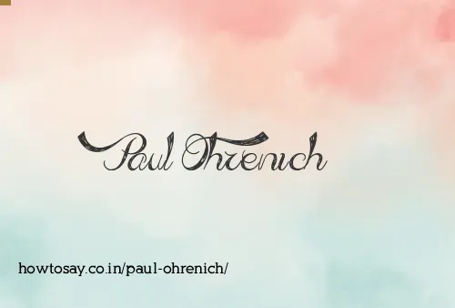 Paul Ohrenich