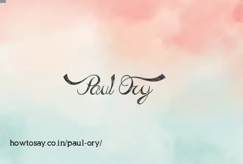 Paul Ory