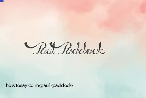 Paul Paddock