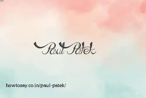 Paul Patek
