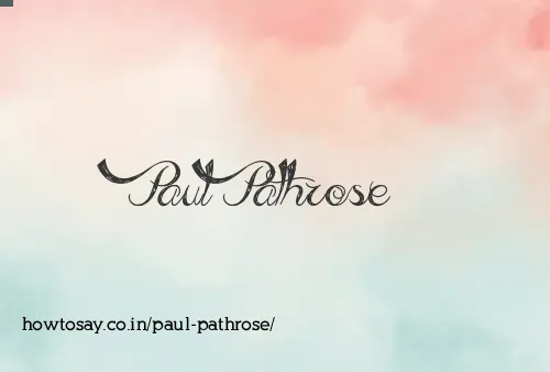 Paul Pathrose