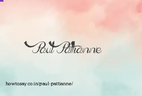 Paul Pattianne