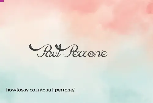 Paul Perrone