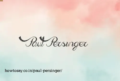 Paul Persinger