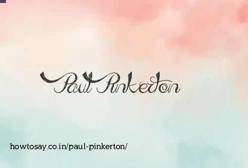 Paul Pinkerton