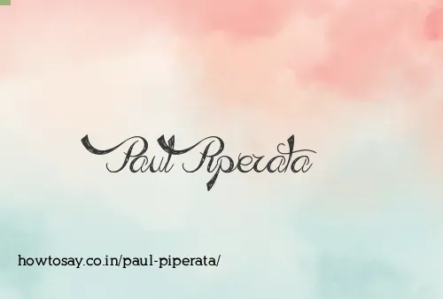 Paul Piperata