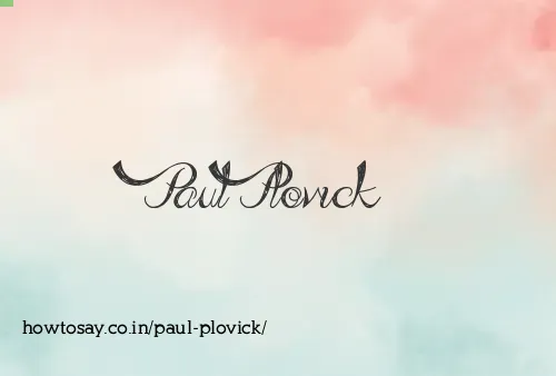 Paul Plovick