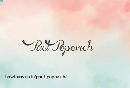 Paul Popovich
