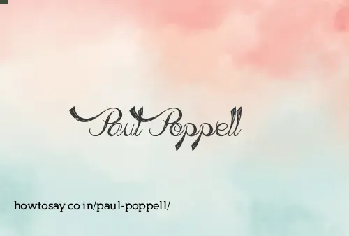 Paul Poppell