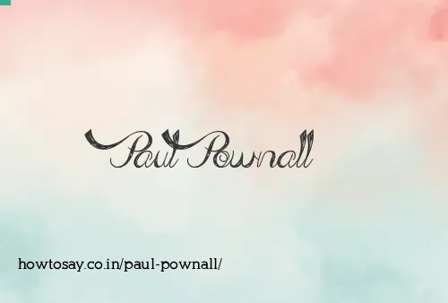 Paul Pownall