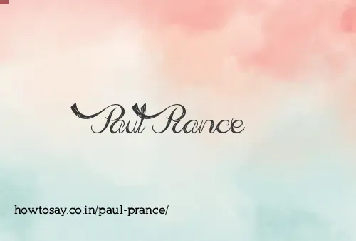 Paul Prance