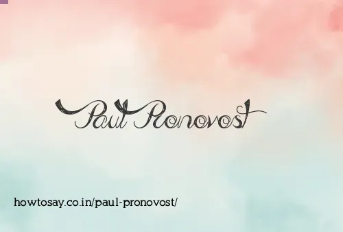 Paul Pronovost