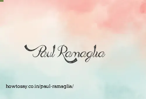 Paul Ramaglia