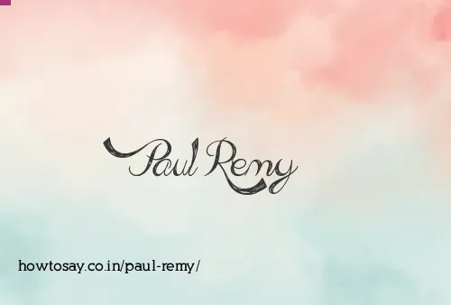 Paul Remy